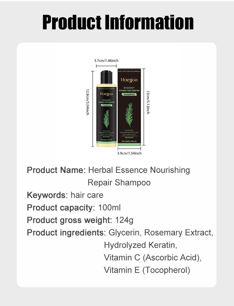 Rosemary Keratin Herbal Repair Shampoo 20
