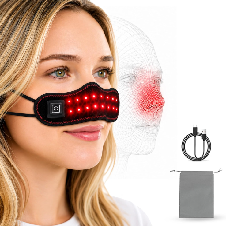 Sinulia red light nose band worn with the LEDs on